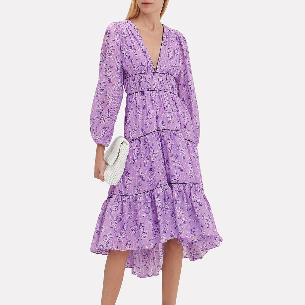 Ulla Johnson Joan Tiered Midi Dress, Size 2
